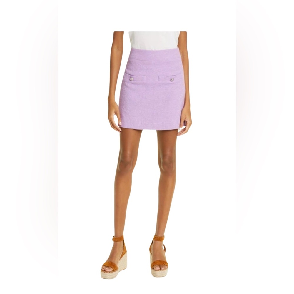 NEW Veronica Beard Lavendar Emar Mini Skirt Size 6 - Picture 3 of 14